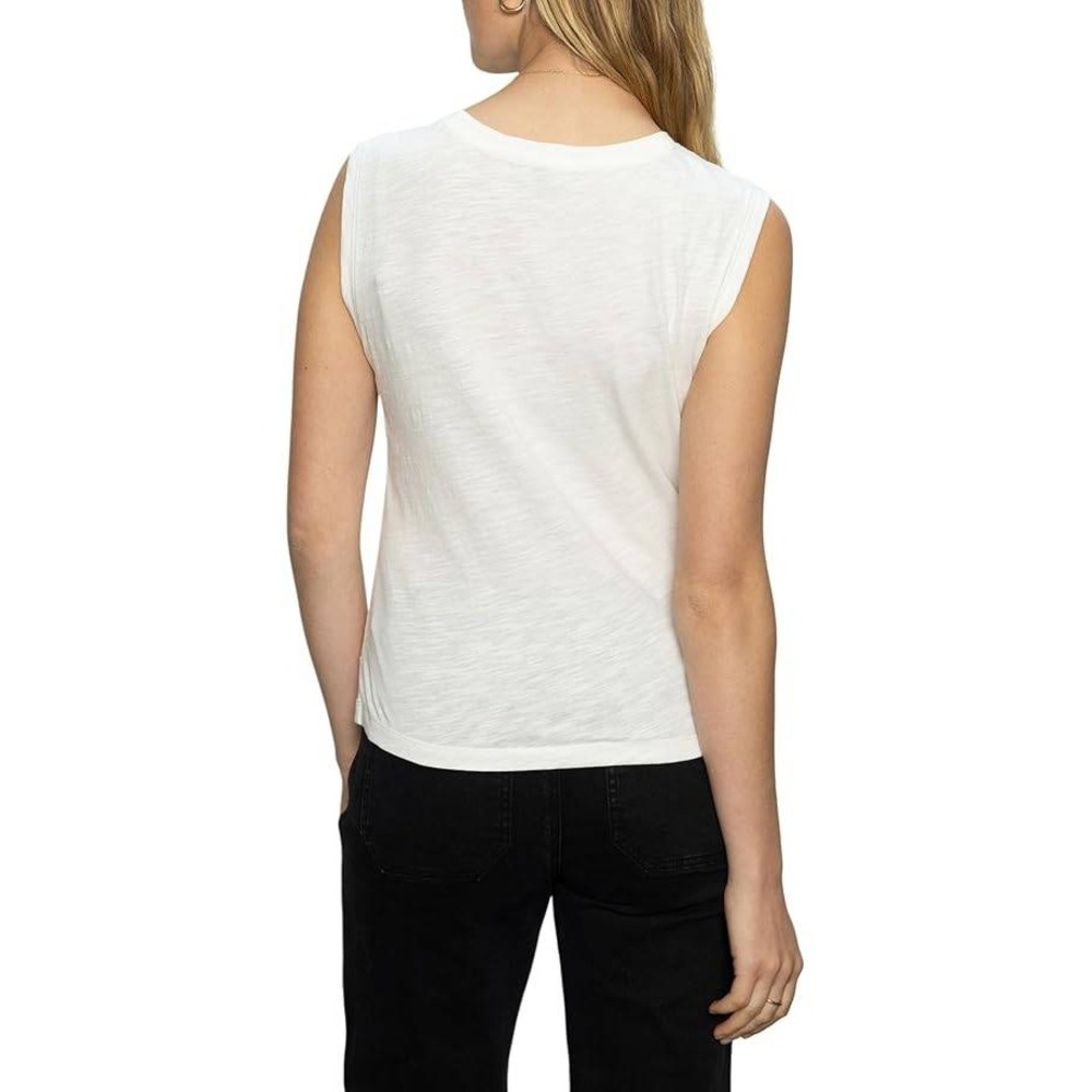Sanctuary Draped Tank Top Womens XS White Minimalist Staple Casual Summer NWT - Picture 5 of 15
